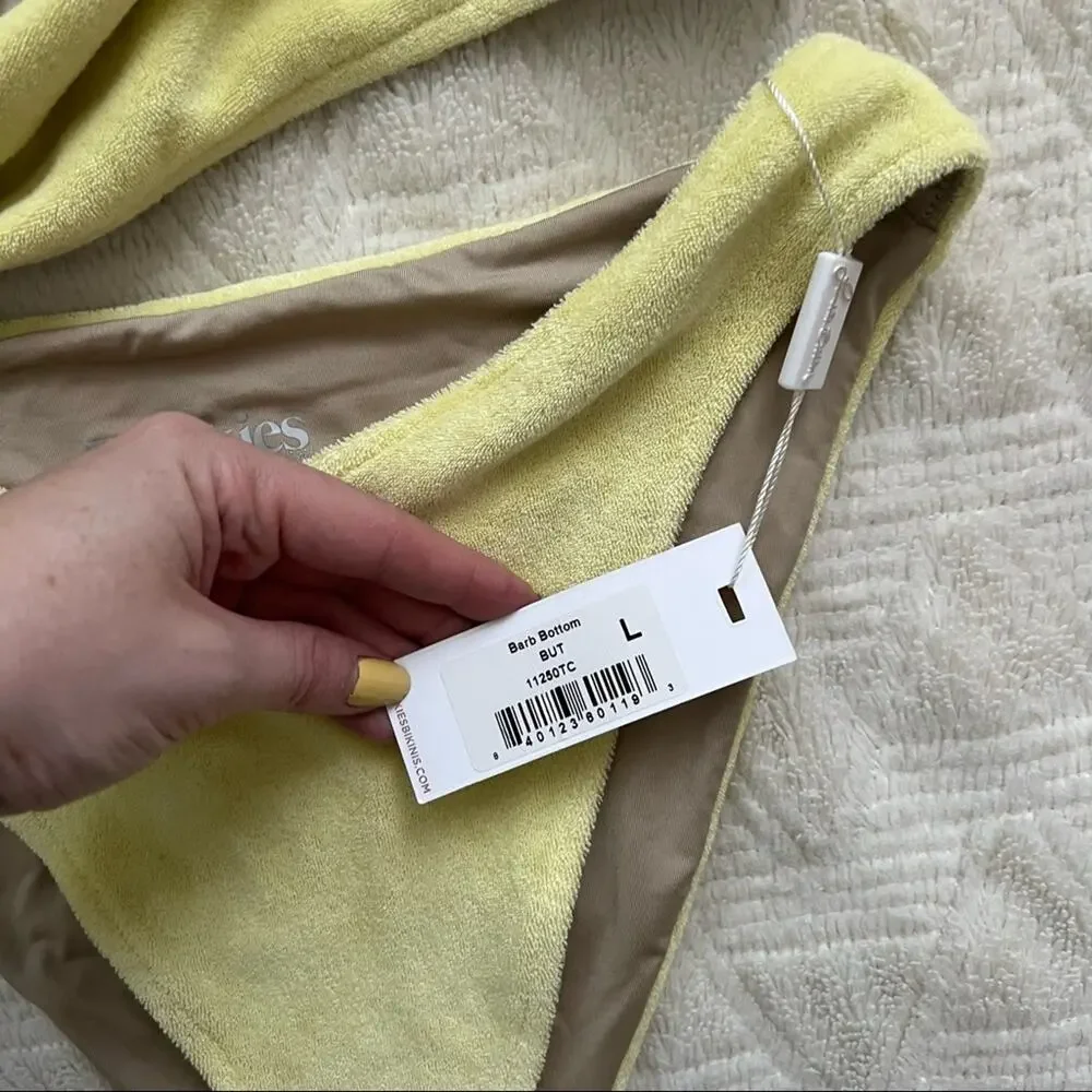 Frankies Barb Terry Cloth Bikini Set in Buttercup